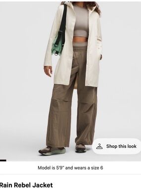 Lululemon Athletica Rain Rebel Jacket — Cream